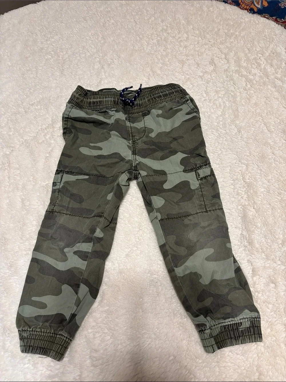 24m Carter's Green Camo Elastic-Waist Jogger Pants
